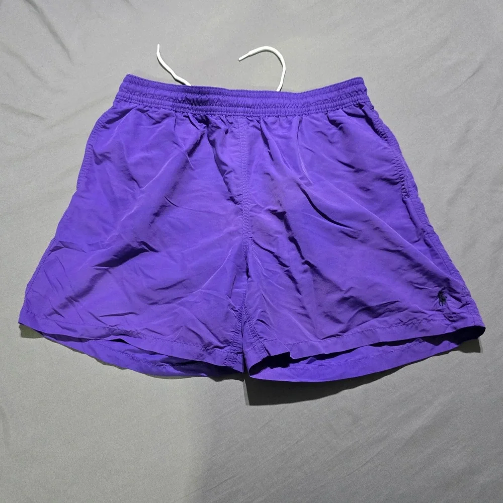 Polo Ralph Lauren Swim Trunks Mens XXL Purple Nylon Shorts
